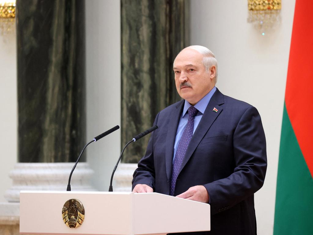 Belarusian President Alexander Lukashenko claimed credit for convincing Vladimir Putin not to squash Yevgeny Prigozhin ‘like a bug’. Picture: AFP