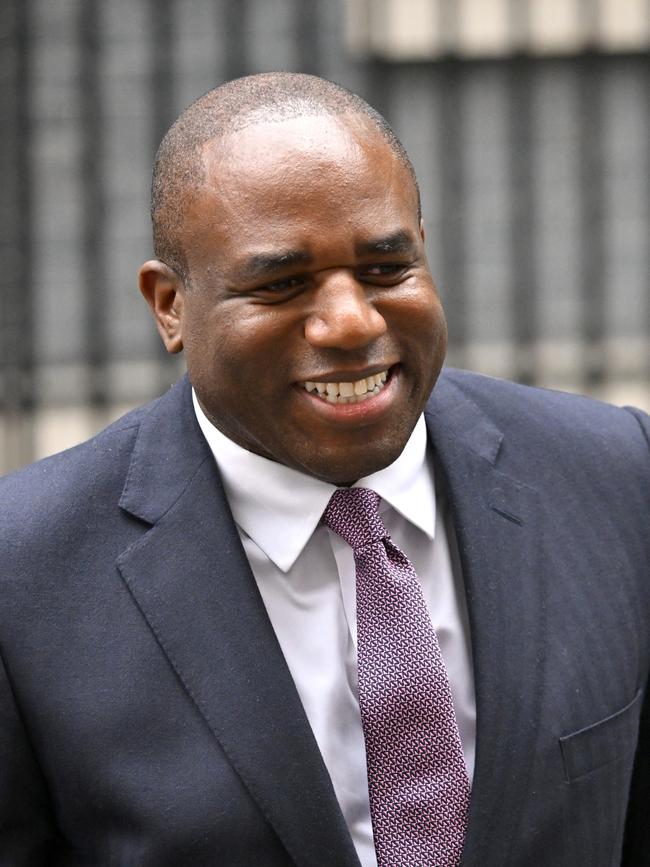 UK foreign secretary David Lammy leaves 10 Downing Street. Picture: Getty
