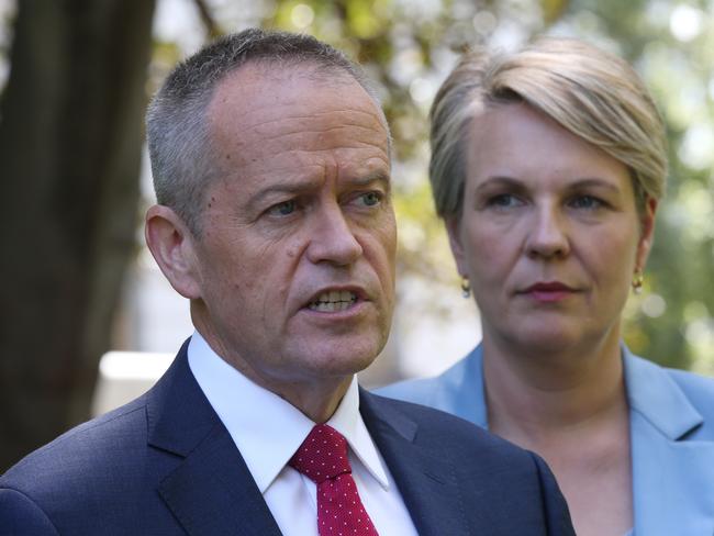 Bill Shorten, and deputy leader Tanya Plibersek. Picture: AAP Image/David Crosling