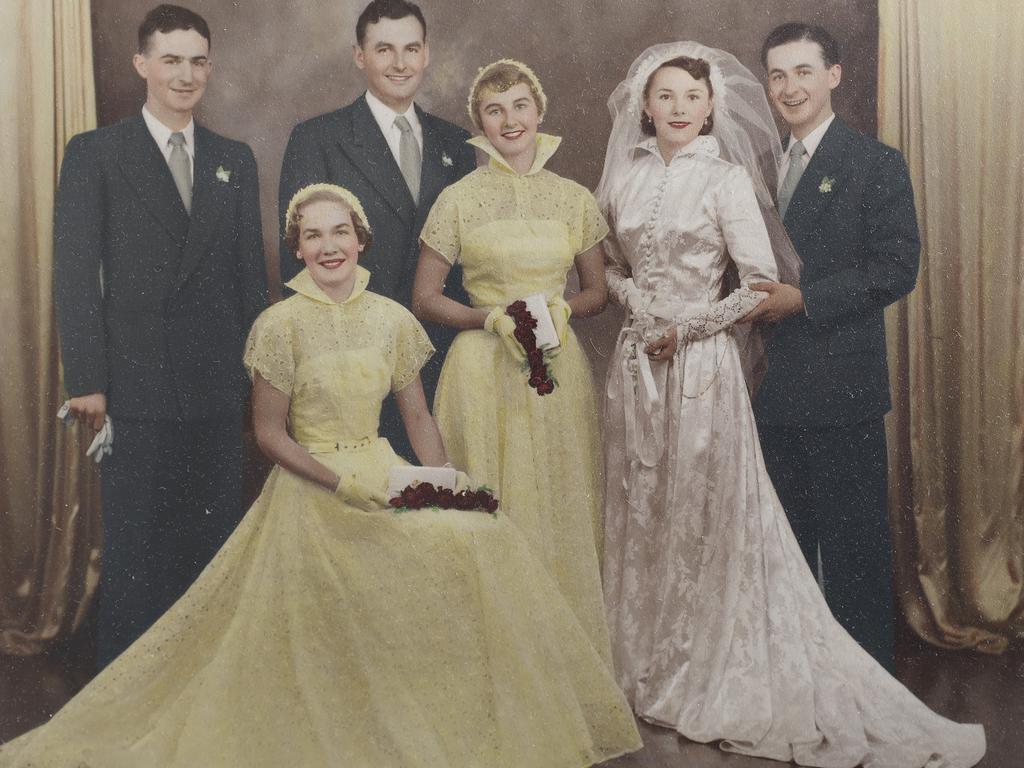 Elaine and Noel Sparksman (both pictured far right) were married on May 3, 1952.