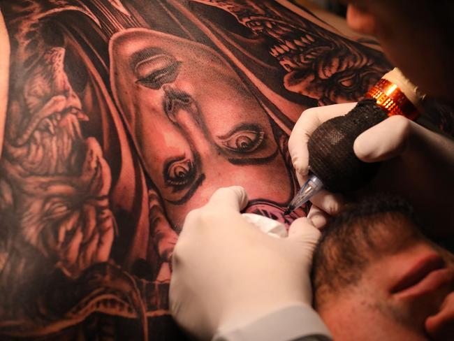 The research team determined that the size of a tattoo did not affect the extent of the cancer risk. Picture: AFP