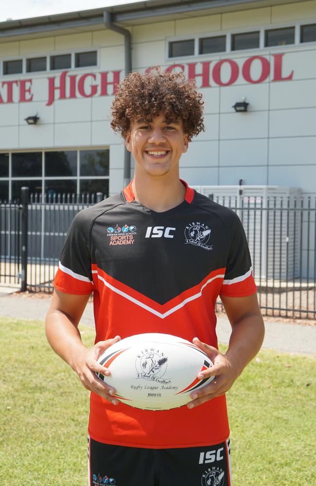 Dane Ransom from Kirwan State High School's rugby league program.