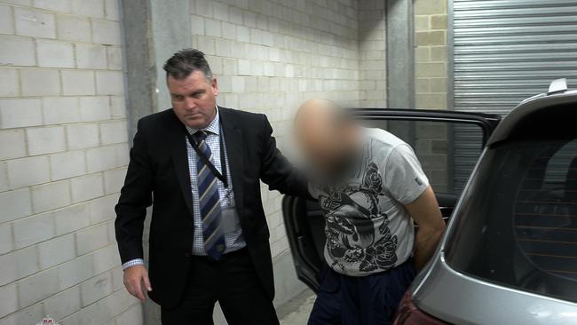 Vincent Lambroglou was arrested in relation to the high-profile underworld murder of Rami Iskander. His wife Maria was was charged with knowingly deal with proceeds of crime; and participate in criminal group. Picture: NSW Police