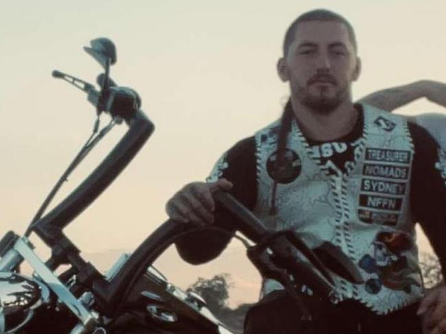 The vice-president of the Nomad's bikie gang's Sydney chapter, Justin Bell, has been charged over a violent home invasion at West Wallsend on September 4, 2022. Picture: Facebook. ID confirmed by Dan Proudman.