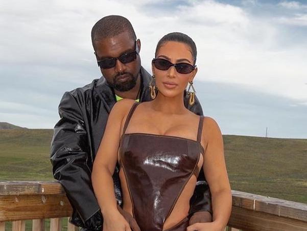 Kim Kardashian and Kanye West. Picture: Supplied