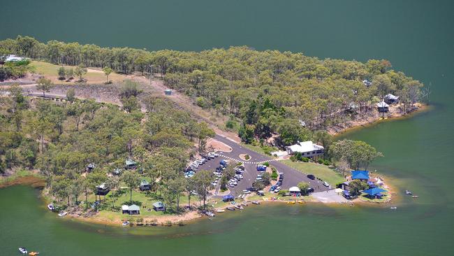 Lake Awoonga from the air.