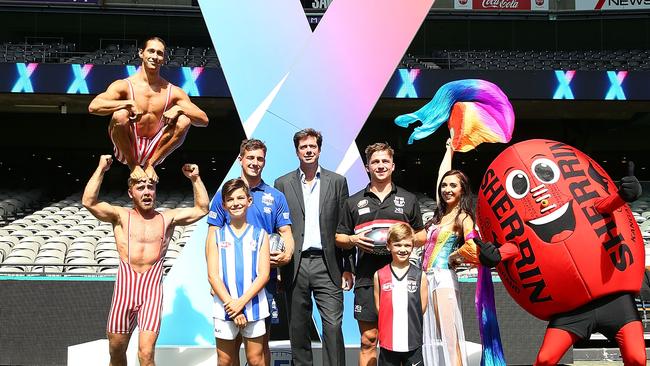 BIG PICTURE. AFL chief executive Gillon McLachlan’s international vision for Australian football with the new AFLX has not translated to all the 18 AFL clubs. Picture: Michael Dodge (Getty Images)