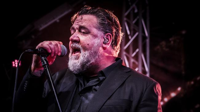Russell Crowe at The Triffid in Brisbane. Picture: Andrew Treadwell