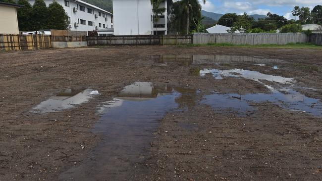 The site of a new police station on Pease Street.