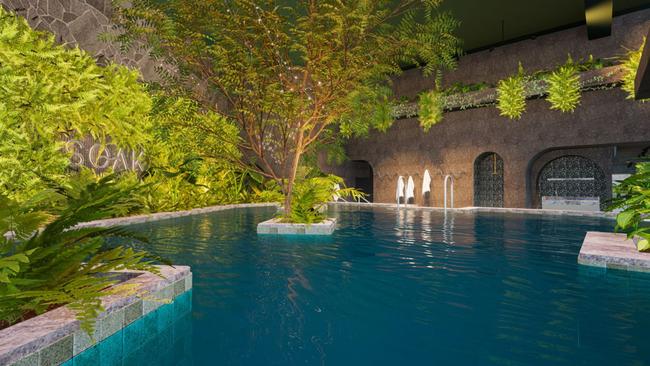 WellnessSoak Bathhouse, Melbourne, Victoria - late 2024Tucked behind Chapel Street in the heart of South Yarra’s shopping district, the 700m2 space will be transformed into an urban oasis featuring large mineral pools, hot spas, dry cedarwood saunas, steam rooms and a cold plunge. 