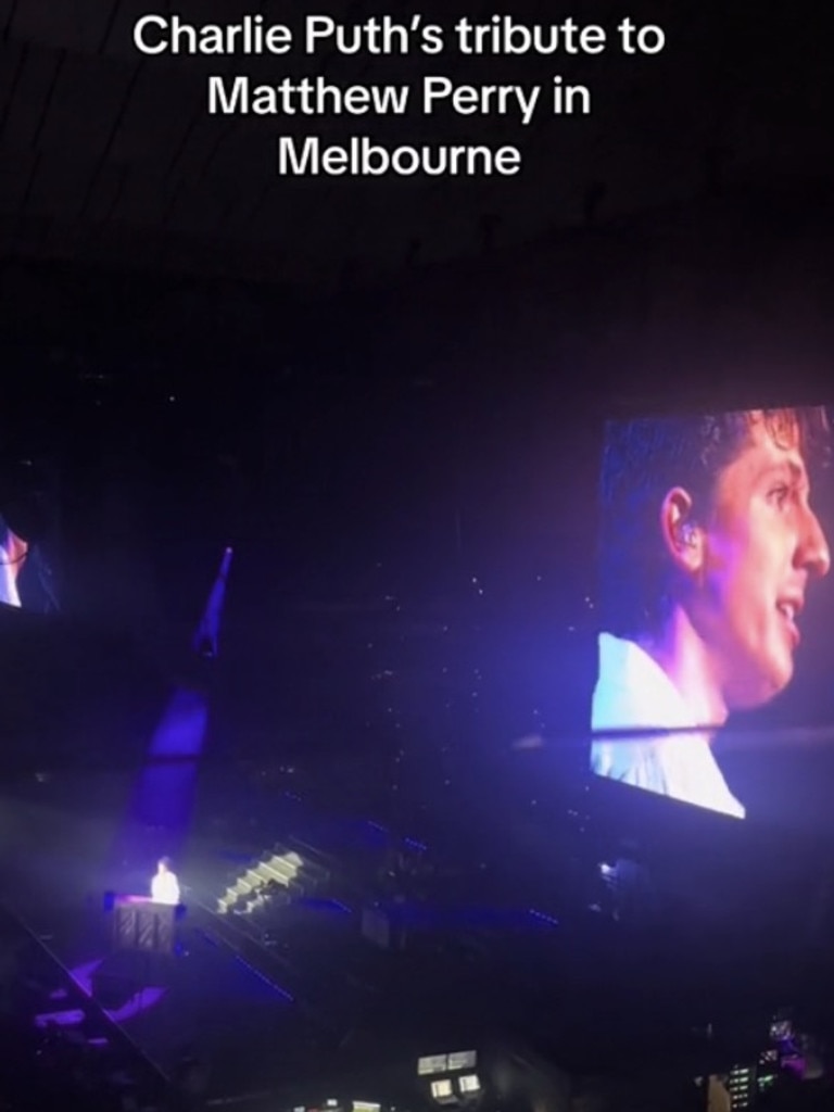 Charlie Puth paid tribute to Matthew Perry at his Melbourne show.