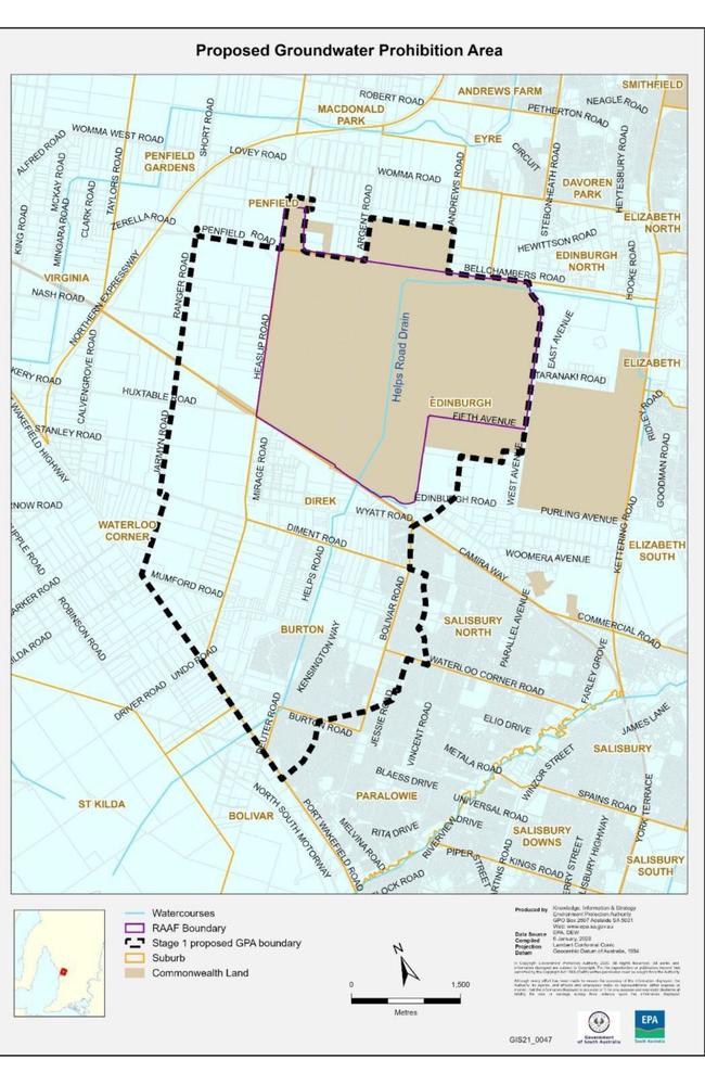 The proposed Groundwater Prohibition Area in parts of Edinburgh and surrounding suburbs. Picture: EPA