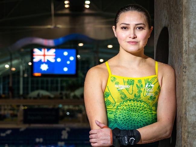 Australian diver Melissa Wu photographed at the Sydney Aquatic Centre ahead of the Paris Olympics 2024.Photo: Tom Parrish