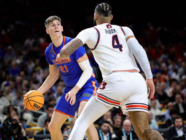 Alex Condon of the Florida Gators in action in his side’s Final Four game. Picture: Alex Slitz/Getty Images