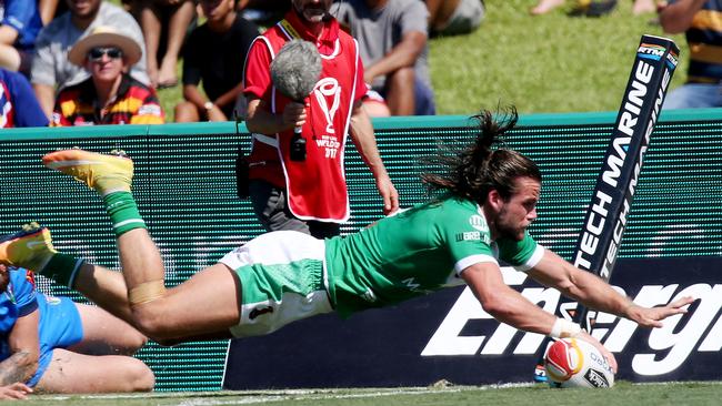 Rugby League World Cup double header. Ireland v Italy and Scotland v Tonga at Barlow Park Cairns. Irland's Liam Kay. PICTURE: STEWART McLEAN