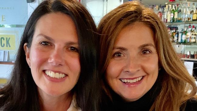 Locals Cheryl Lygo and Leona Fell having a drink at Shuck Restaurant at Main Beach. Picture Jenny Masters