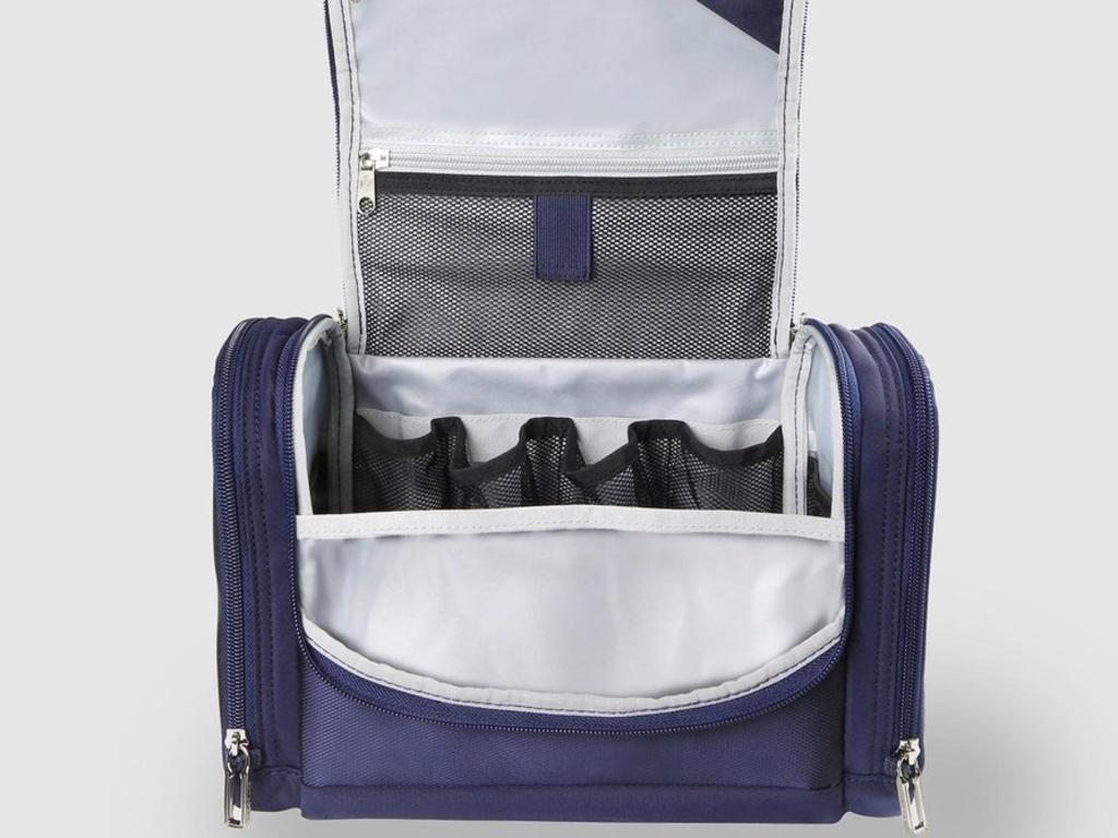 <p><b>SAMSONITE&rsquo;S B'LITE 4 TOILETRY KIT &mdash; $69 </b>Just like their luggage, <a href="https://www.theiconic.com.au/b-lite-4-toiletry-kit-794697.html" target="_blank" rel="noopener">this toiletry bag</a> from Samsonite is full of considered features. From mesh compartments to separate zippered pockets, there&rsquo;s plenty of room for all your daily essentials, even if you&rsquo;re sharing with a partner or the family. It also boasts a durable &mdash; and easy to clean &mdash; shell, hanging loop and padded top handle for ease of transportation.</p>