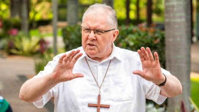 Archbishop of Brisbane Mark Coleridge has introduced a vaccine mandate for all involved in religious services and the pastoral ministry. Picture: Richard Walker