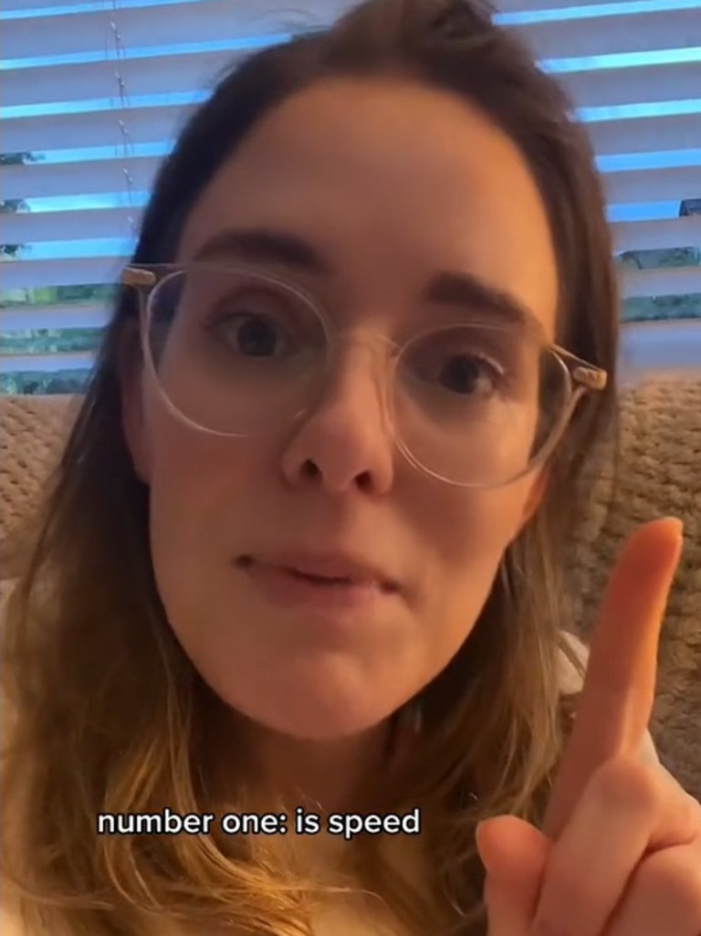 Jordana Grace listed the ‘four things you can do in the UK, but not Australia’. Picture: TikTok/thejordanagrace