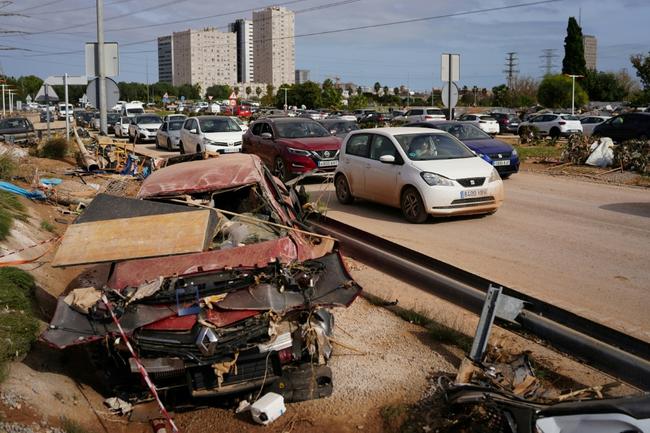 The eastern Valencia region was hit hardest by an exceptionally powerful Mediterranean storm