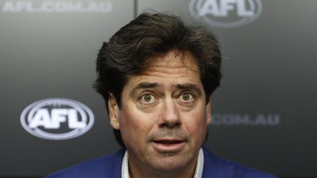 Gillon McLachlan made the bold claim AFL would become Queensland’s No. 1 sport. Picture: Darrian Traynor/Getty Images.