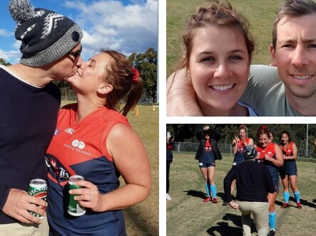 Jessie Donovan finished a game of AFL and got the shock of her life when she was proposed to.