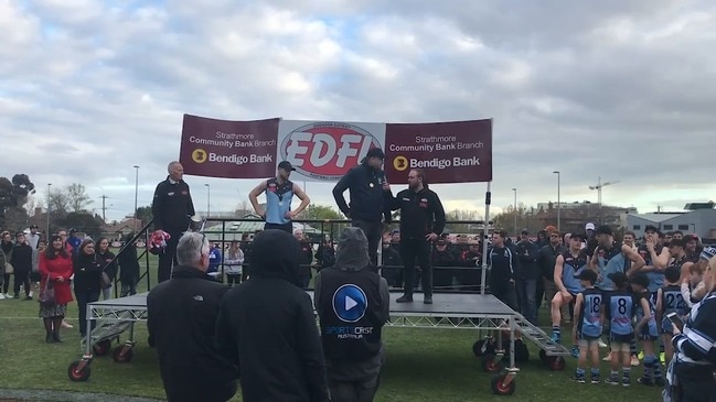 Aberfeldie coach's grand final speech