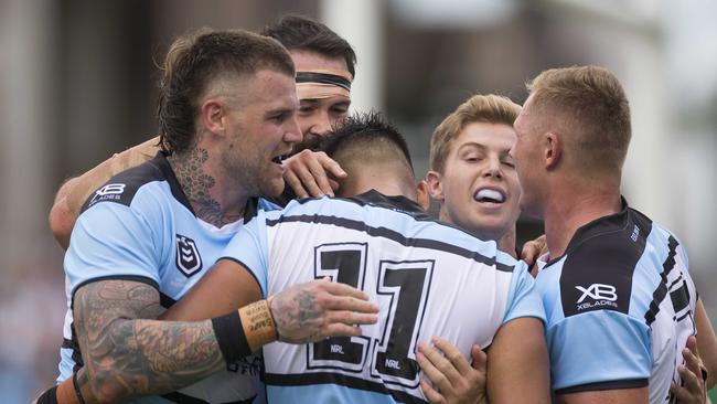 Cronulla lead from start to finish. AAP Image/Craig Golding.