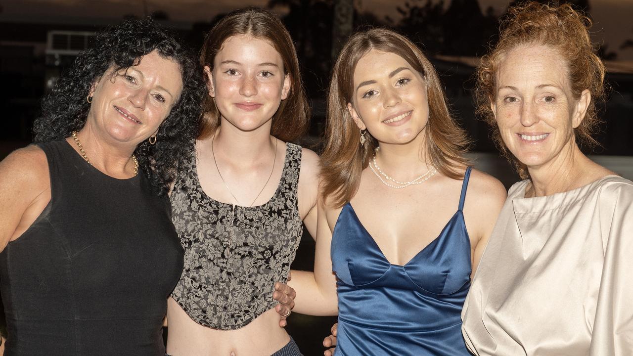 Lisa Backhouse, Claudia Illguth, Bella Illguth and Juli Parker at Sarina State High School Year 12 Formal Wednesday 16 November 2022. Picture: Michaela Harlow