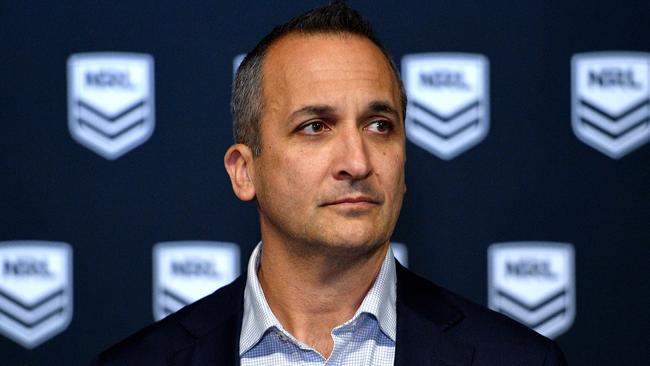 Andrew Abdo is set to become the NRL’s 13th CEO. Picture: Dan Himbrechts/AAP