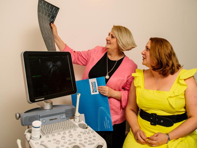 University of Adelaide Associate Professor Louise Hull patient Libby Parker in Adelaide, Monday, November 9, 2020. (The Advertiser/ Morgan Sette)