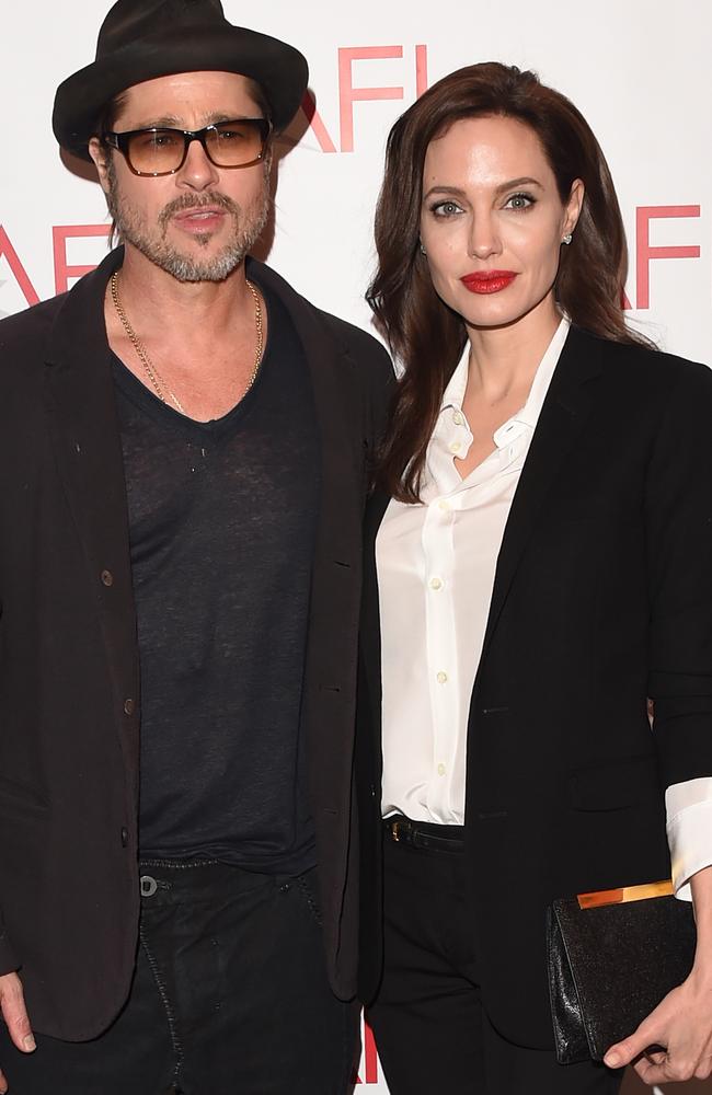 Brad Pitt and Angelina Jolie are said to be fighting over custody of their children. Picture: Jason Merritt/Getty Images