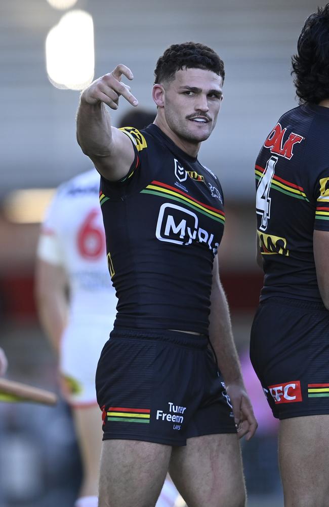 Nathan Cleary notched a hattrick. Picture: NRL Photos/Gregg Porteous