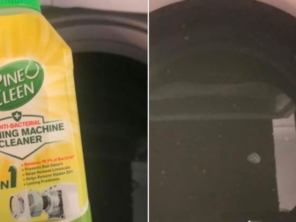 The antibacterial product has earned the tick of approval for being an effortless way to restore a dirty washing machine. Picture: Facebook/Mums who clean