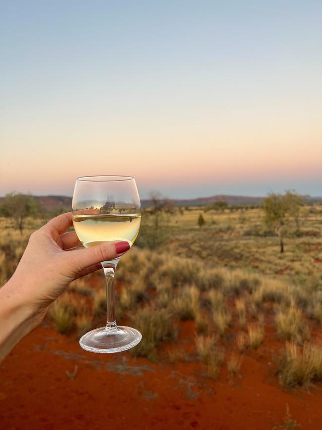 Luritja Lookout at Discovery Parks Kings Canyon. Picture: Chantelle Francis