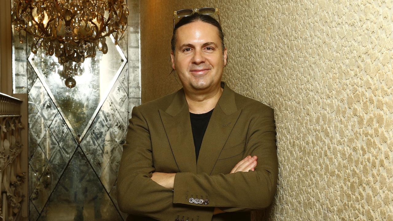 Hairdresser George Giavis at his Woollahra salon. Picture: John Appleyard