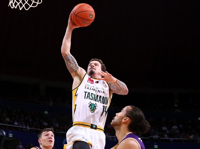 Import Josh Adams tried hard for the JackJumpers. Picture: Getty Images