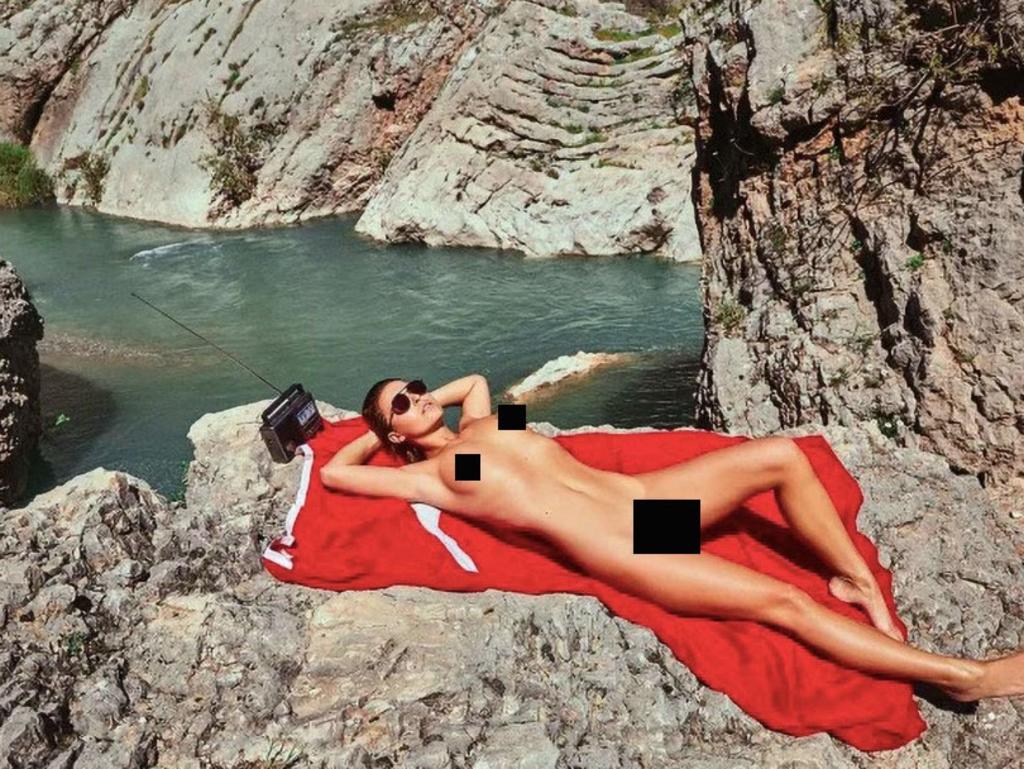 Marisa is facing allegedly facing seven years in prison for posing naked in front of a mosque and laying on the Turkish national flag. Picture: Newsflash/Australscope