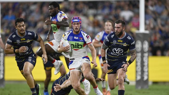 Ponga was a standout in a poor performance from the Knights, who have now lost seven straight games. Picture: Getty Images.