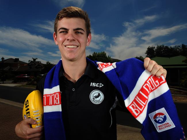 Declan Hamilton, nephew of the Andrew and Darren Jarman, has been drafted to the Western Bulldogs. Picture: Tom Huntley