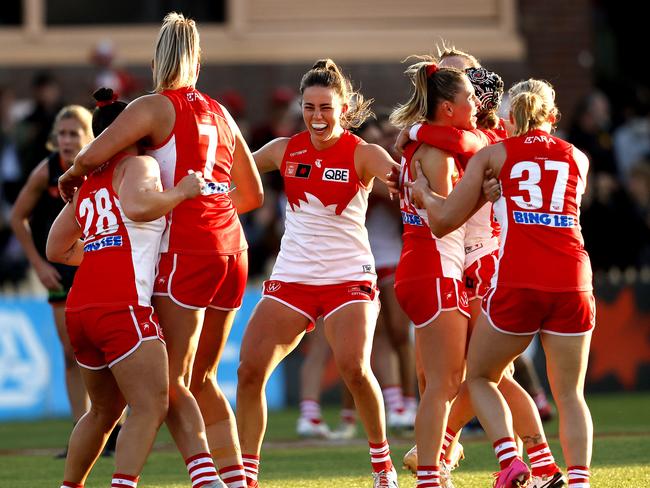 Molloy is in awe of some of the young talent around her at the Swans. Picture: Phil Hillyard