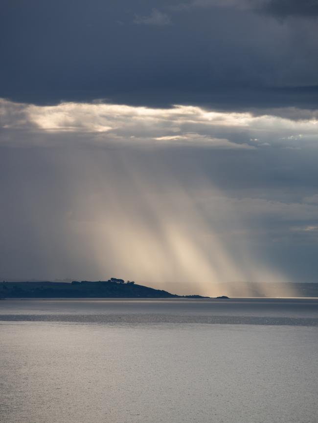 The view of Bass Strait from The Cove, at Don, near Devonport, on the North-West Coast of Tasmania, where the Wild Wellness Method Retreat was held. Picture: Chris Crerar.