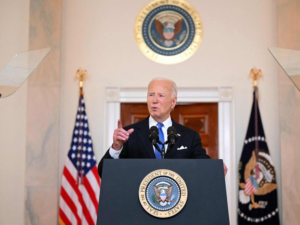 Joe Biden reacts to the Supreme Court’s immunity ruling. Picture: AFP