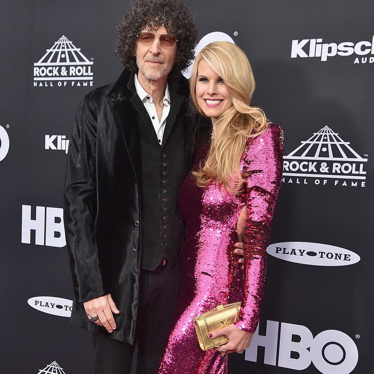 Fans aren’t happy Stern, seen here with wife Beth, is taking a months-long break right after inking a huge new deal. Picture: Getty