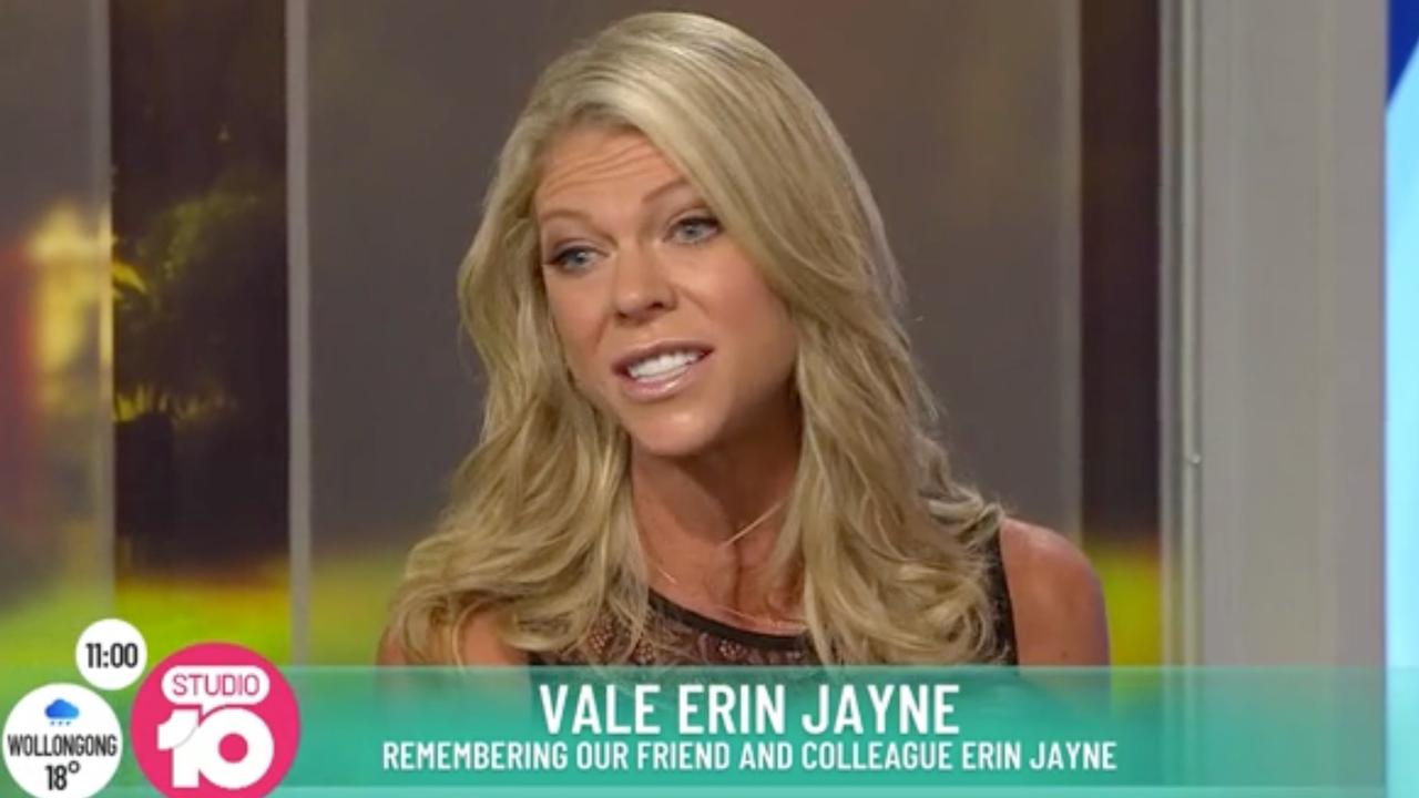 Studio 10 host Sarah Harris paid a heartfelt tribute to fellow presenter Erin Jayne Plummer (pictured) following the star’s sudden death late last week.