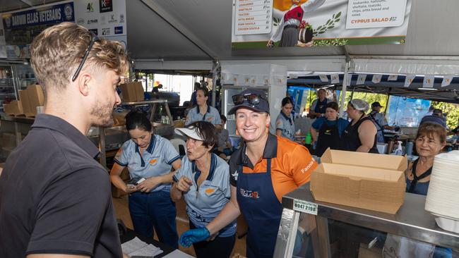 MLA Laurie Zio during the 2025 GleNTi Festival at the Darwin Esplanade. Picture: Pema Tamang Pakhrin