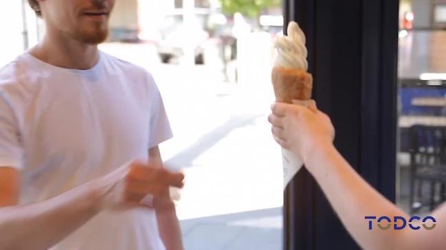 Doughnut ice cream cones the new tasty treat