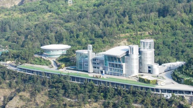 Ivanishvili’s mansion in Tbilisi has been compared to a Bond villain’s lair. Picture: Supplied