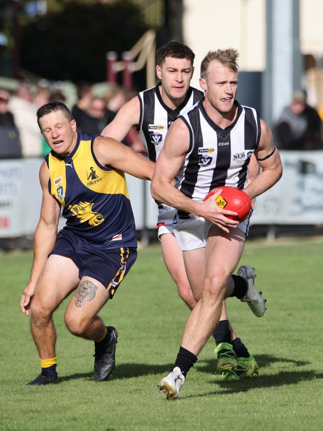 Former Carlton and Western Bulldogs player Will Hayes starred for Euroa in the Goulburn Valley league in 2023. Picture: Matthew Mills