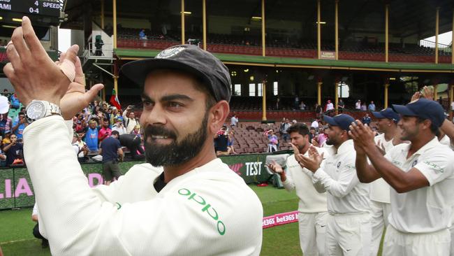 Virat Kohli says Australia’s batsmen must develop patience at the crease. (Photo by Mark Evans/Getty Images)